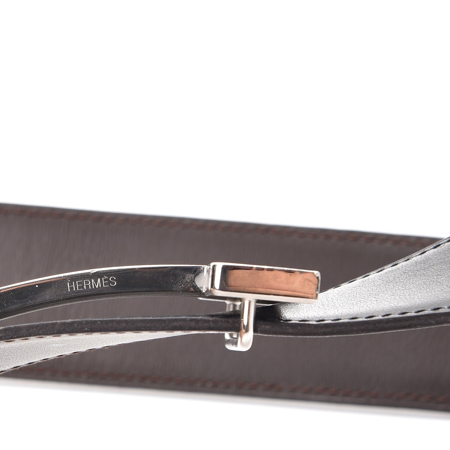 Hermes Box Chamonix 42mm Constance Belt 85 Black Chocolate 11 of 12
