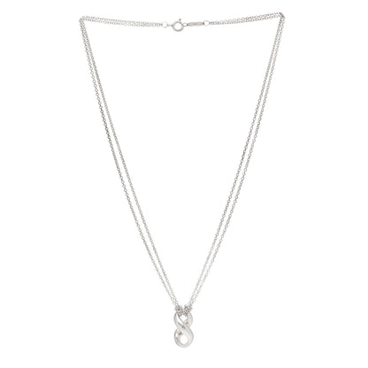Tiffany Sterling Silver Figure 8 Pendant Necklace 3 of 7