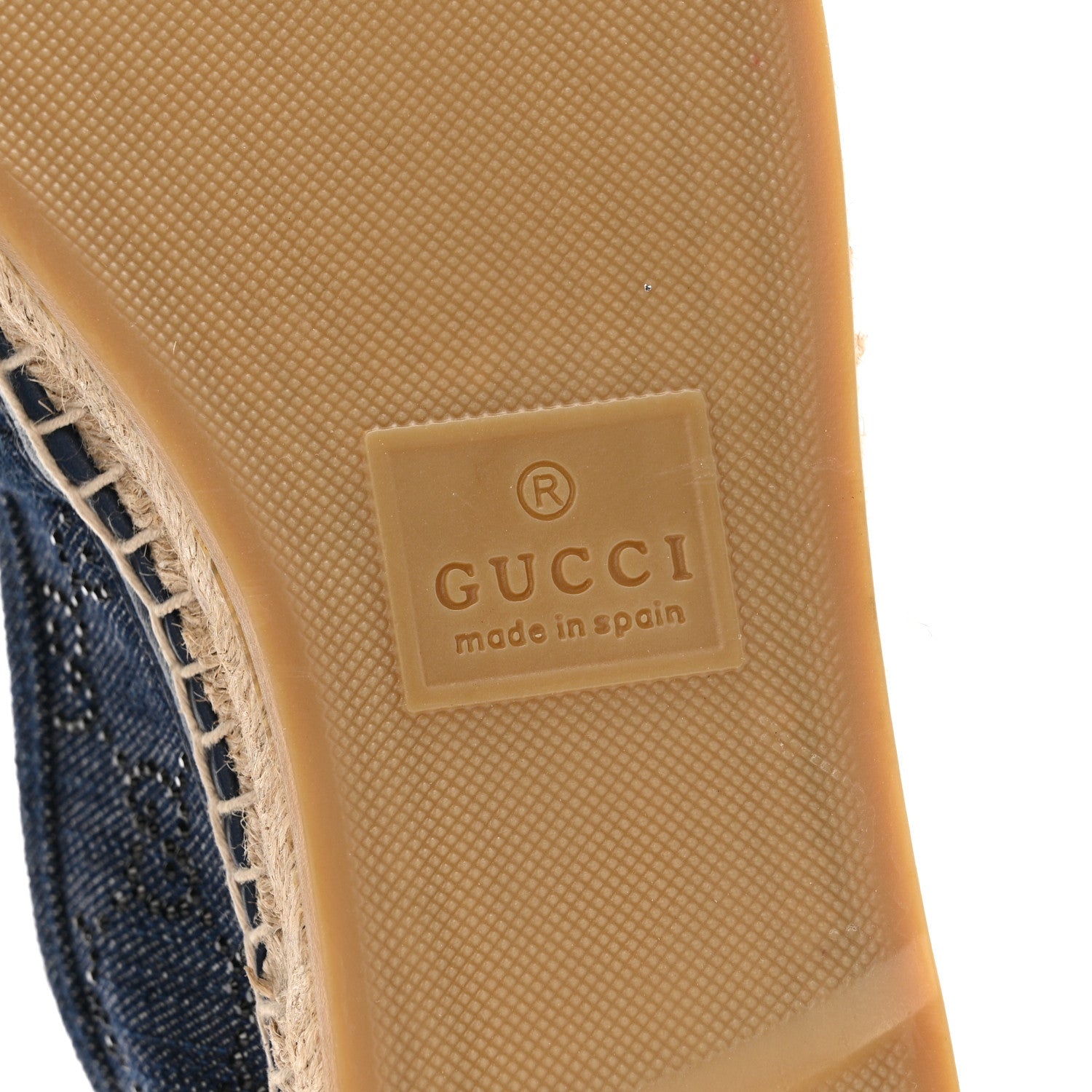 Gucci Denim Crystal GG Monogram Espadrilles 39 Blue 9 of 12