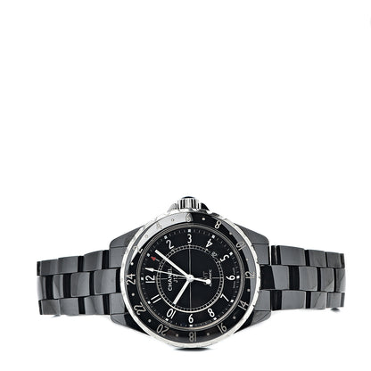Chanel Stainless Steel Ceramic 41mm J12 GMT Automatic Watch Black 3 of 9