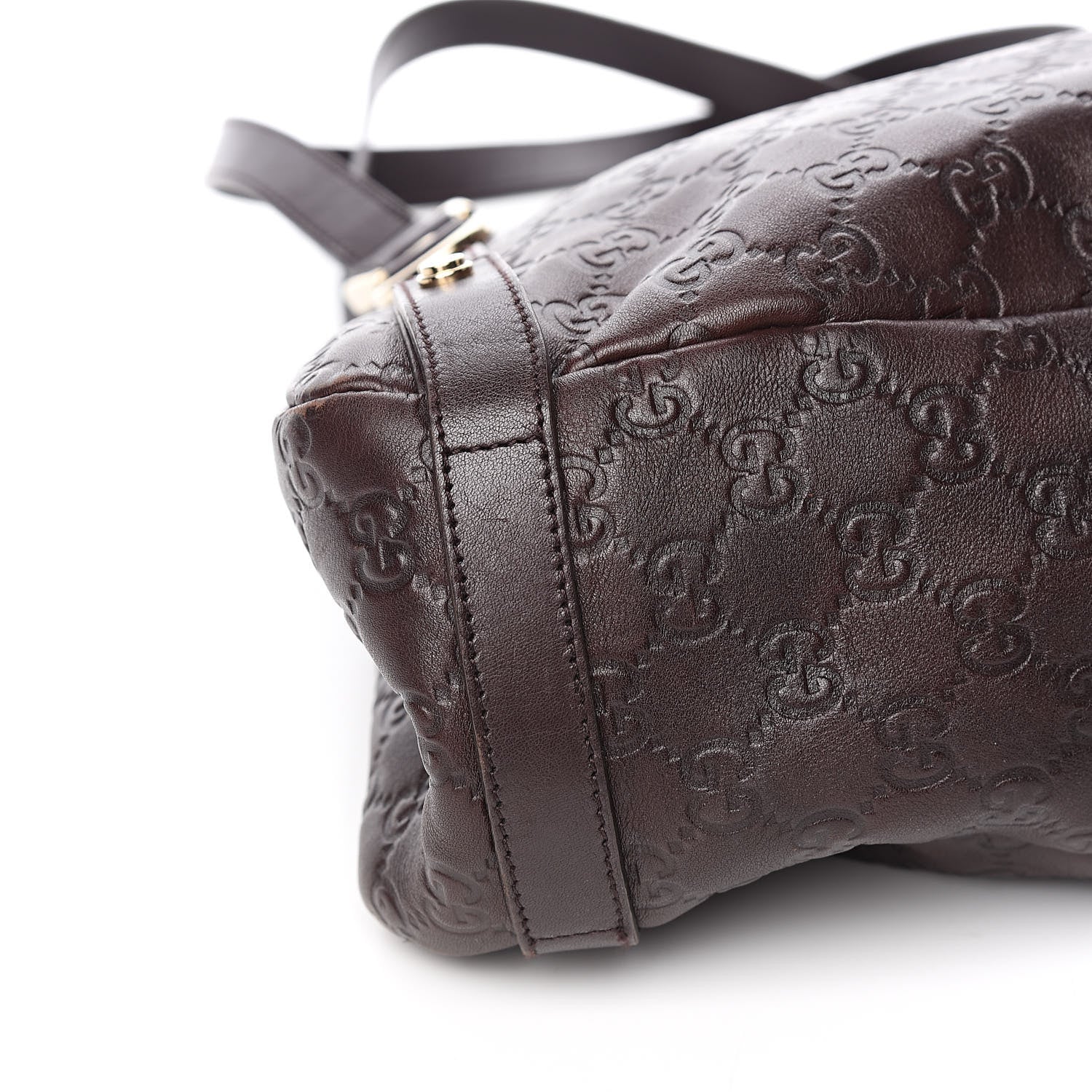Gucci Guccissima Medium Abbey Shoulder Bag Chocolate 8 of 10