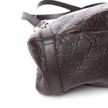 Gucci Guccissima Medium Abbey Shoulder Bag Chocolate 8 of 10