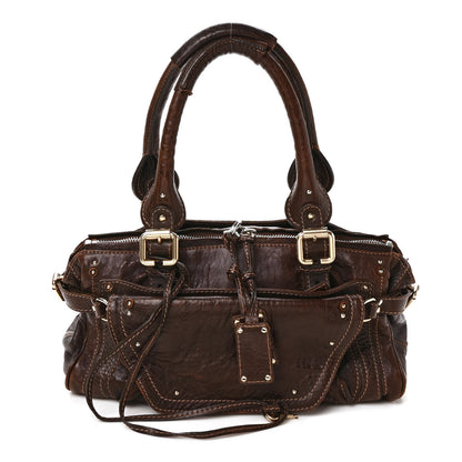 Chloe Calfskin Medium Paddington Capsule Satchel Brown 1 of 10