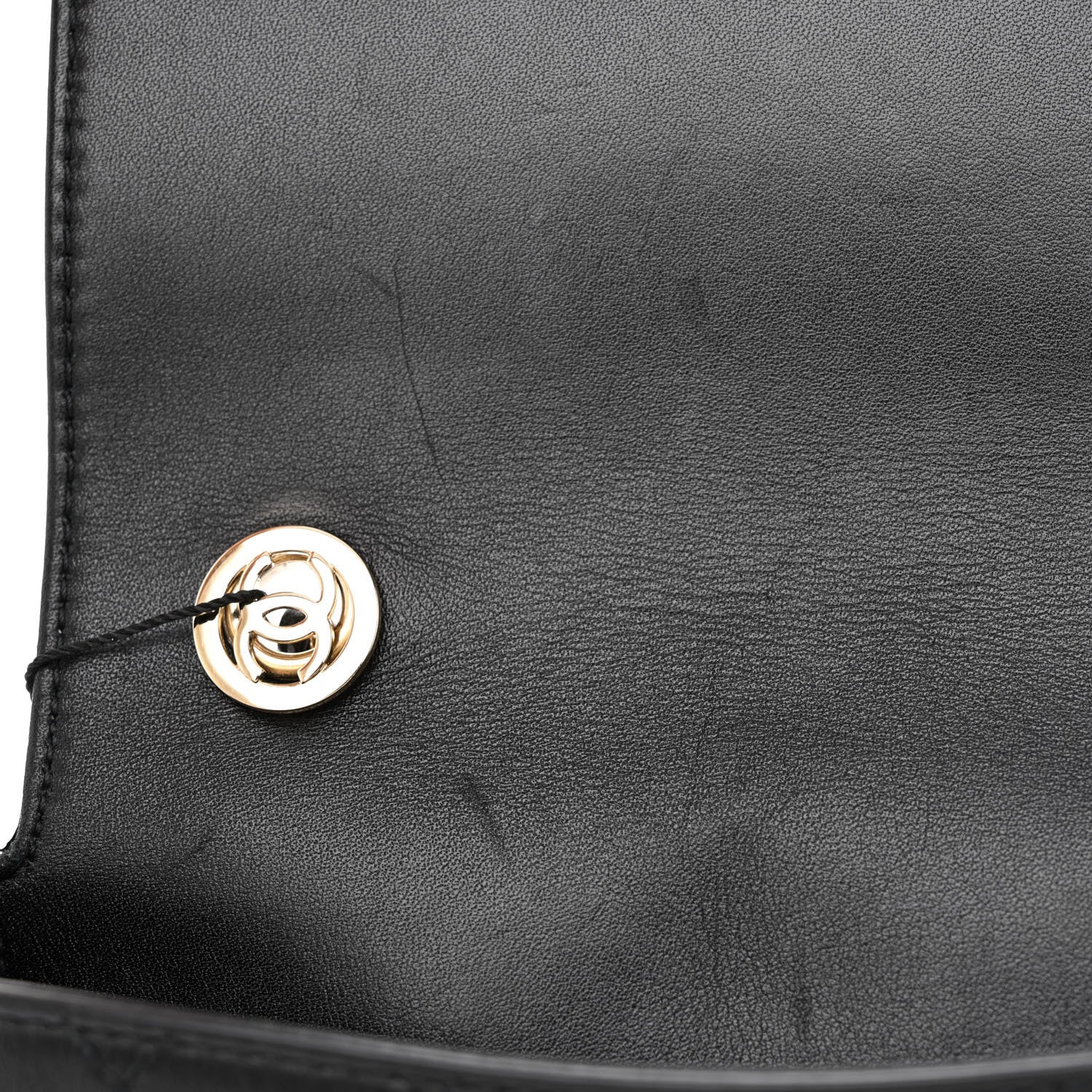 Chanel Calfskin Stitched Small Covered CC Flap Bag Black 9 of 12