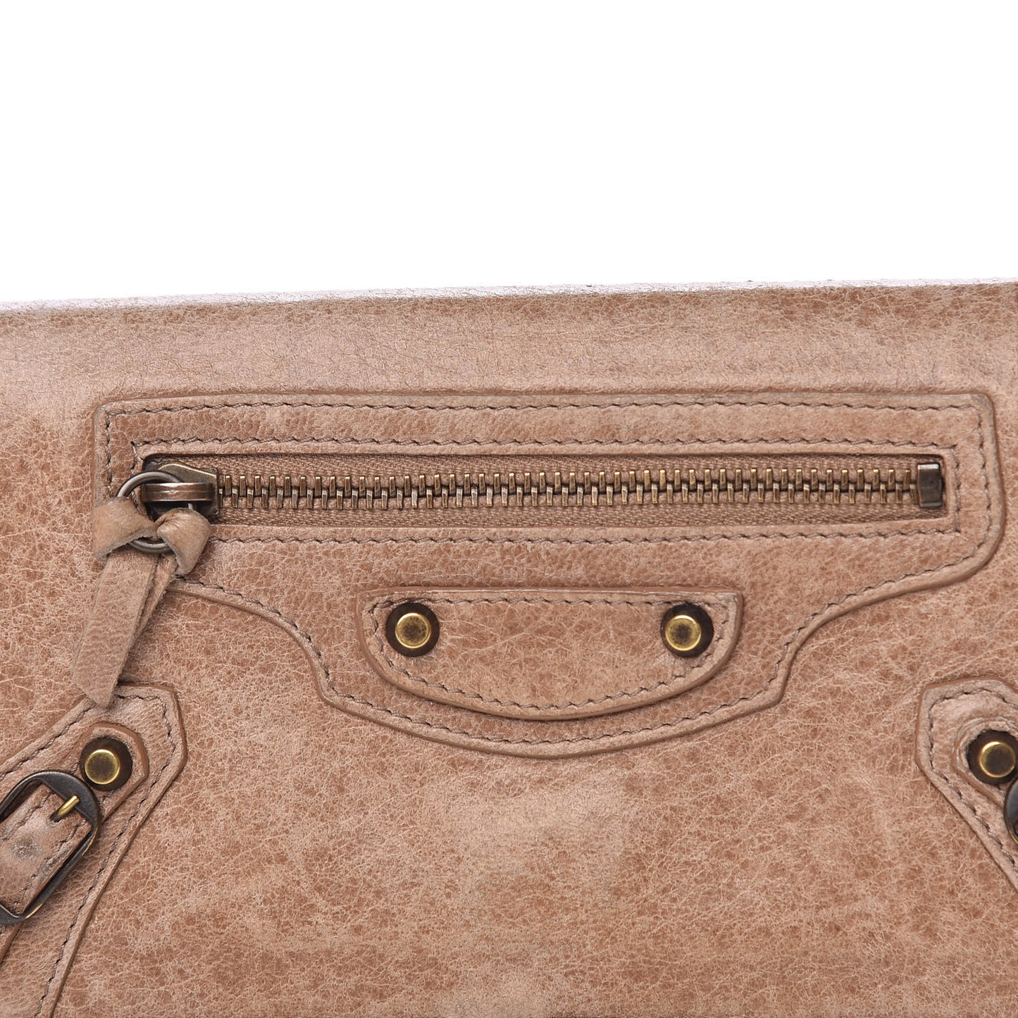 Agneau Classic Hardware Money Wallet Seigle