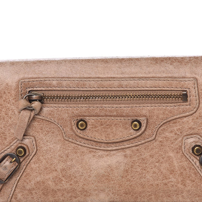 Balenciaga Agneau Classic Hardware Money Wallet Seigle 12 of 17