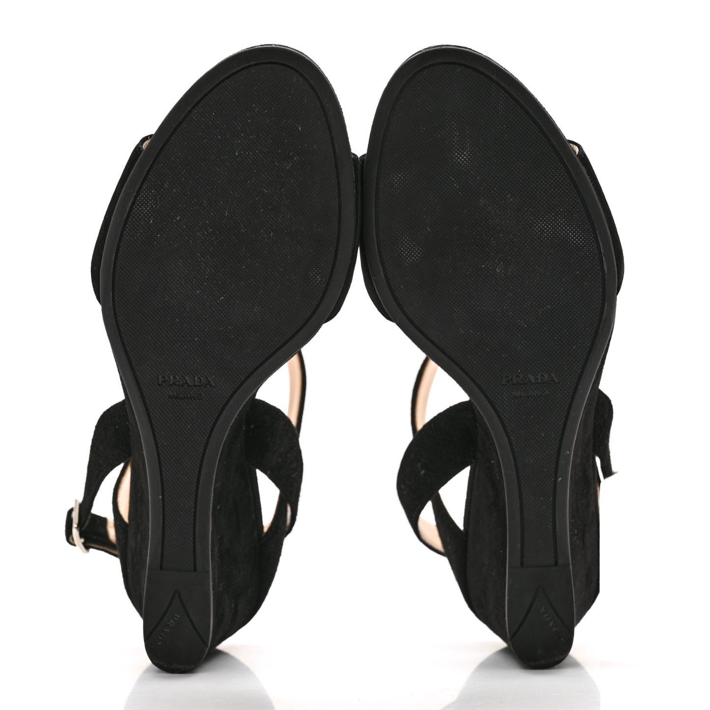 Velvet Platform Sandals 37.5 Black