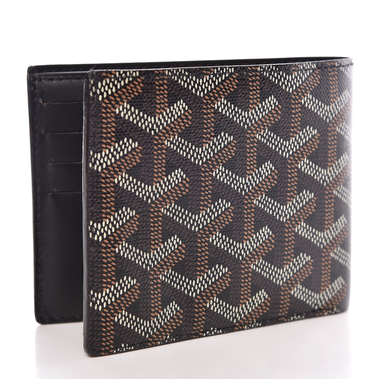 Goyardine Bi-Fold Victoire PM Wallet Black