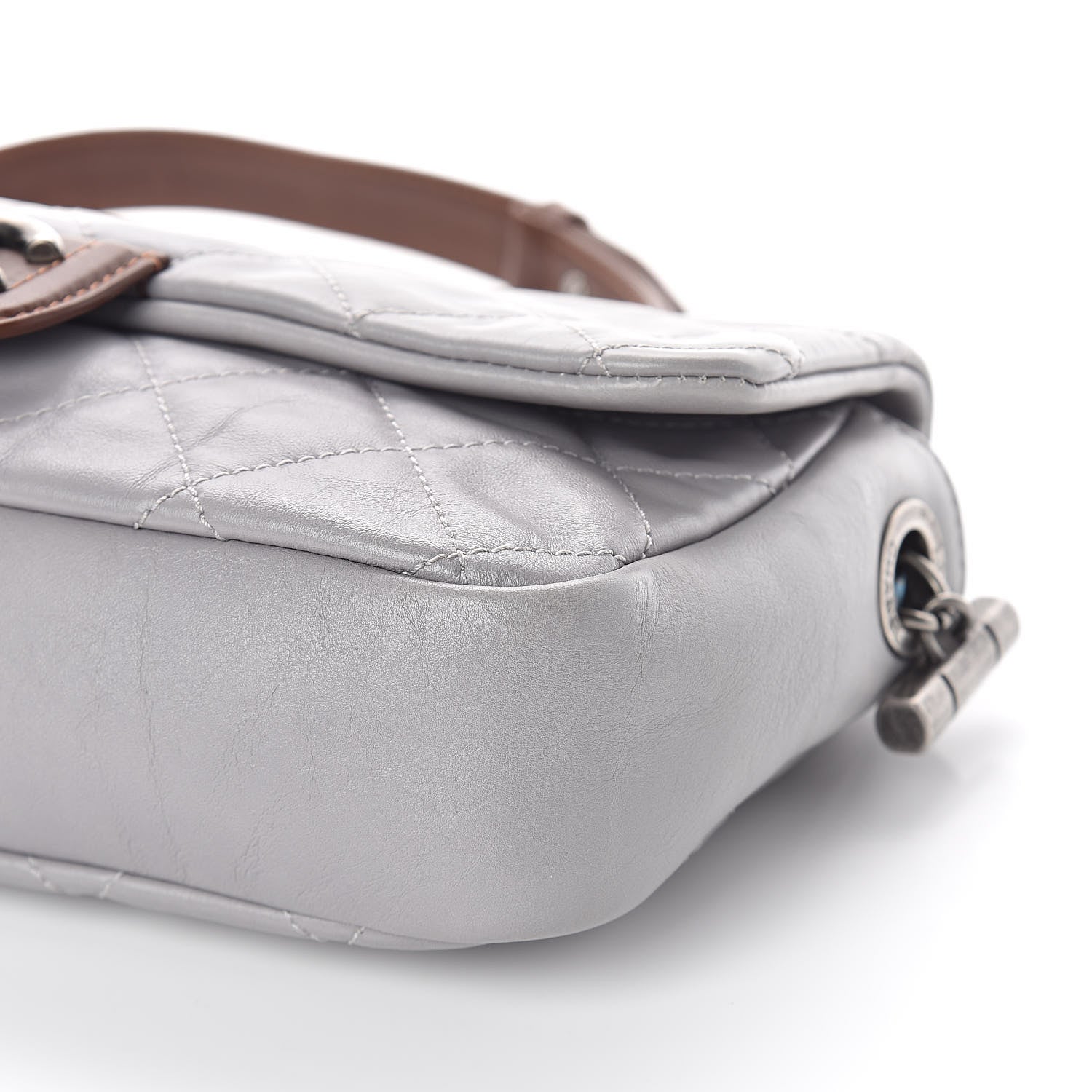 Chanel Calfskin Country Chic Flap Grey 10 of 10