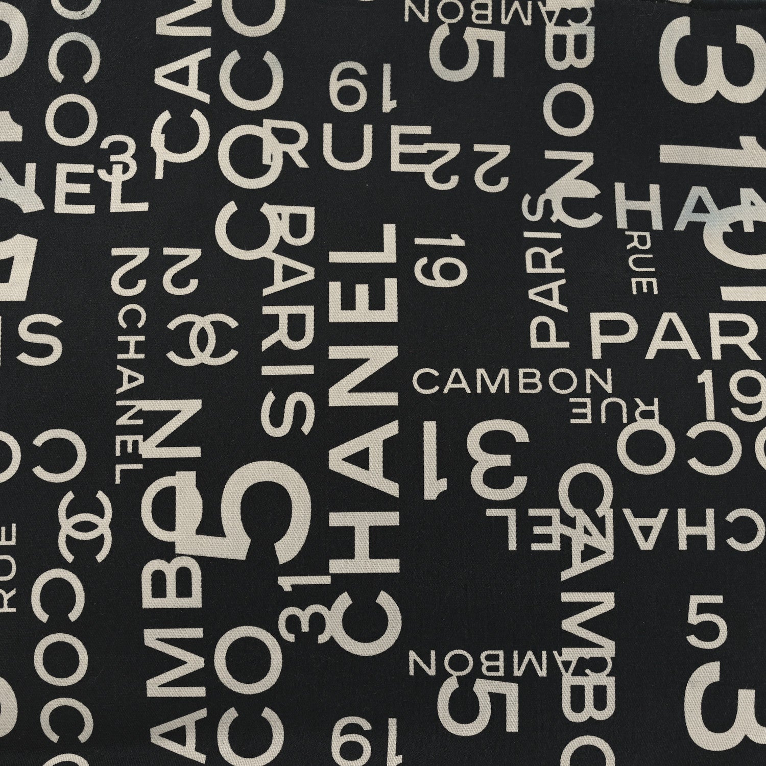 Chanel Canvas 31 Rue Cambon Beach Tote Black 7 of 11