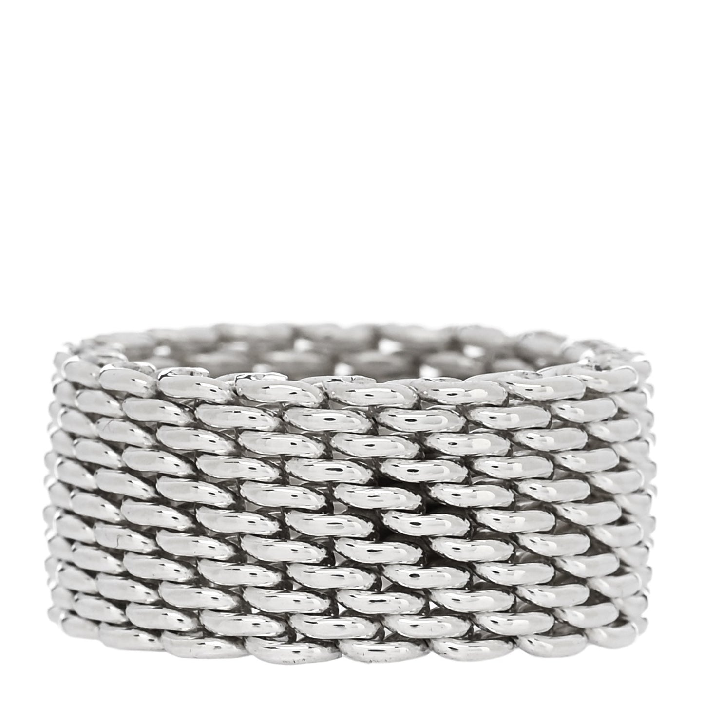 Sterling Silver Somerset Mesh Ring 53 6.5