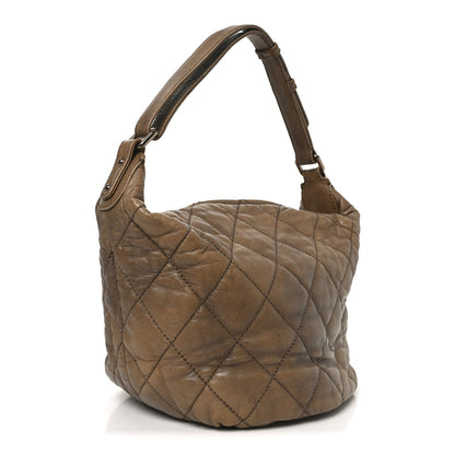 Chanel Lambskin Quilted Cloudy Bundle Hobo Beige 3 of 10