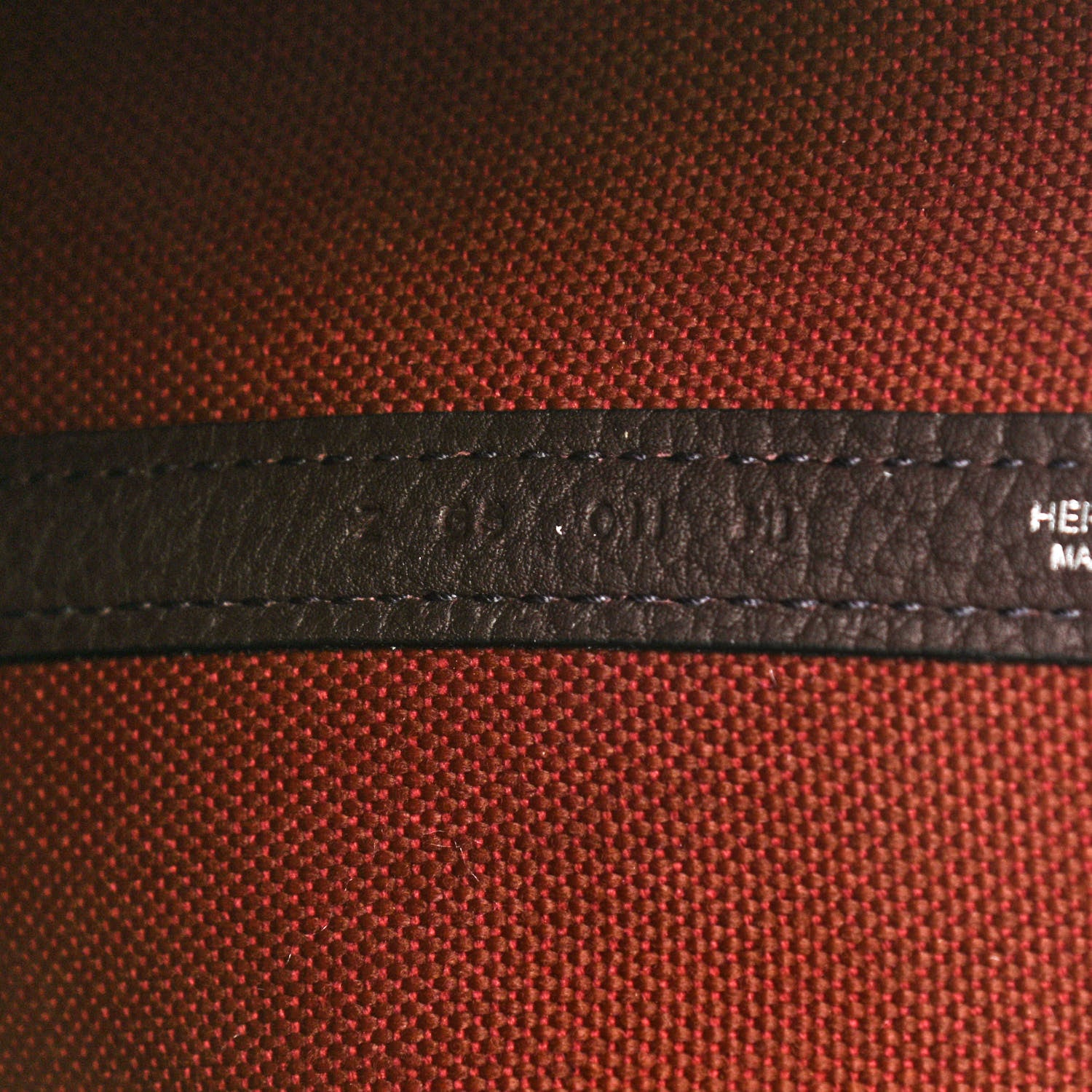 Hermes Toile Militaire Negonda Garden Party 30 TPM Havane Rouge H 7 of 11