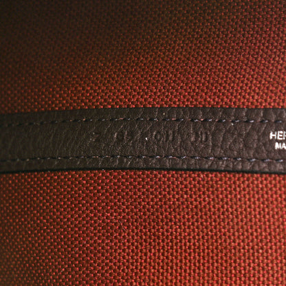 Hermes Toile Militaire Negonda Garden Party 30 TPM Havane Rouge H 7 of 11