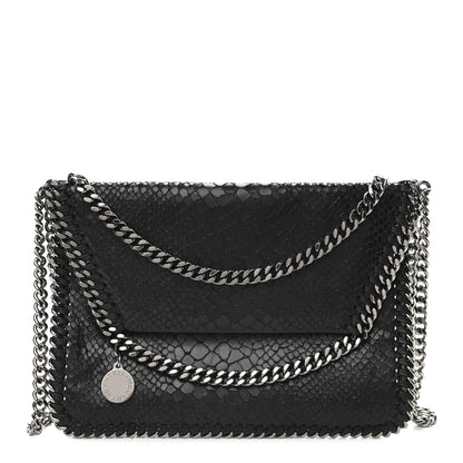 Stella McCartney Eco Python Mini Falabella Crossbody Bag Black 1 of 10