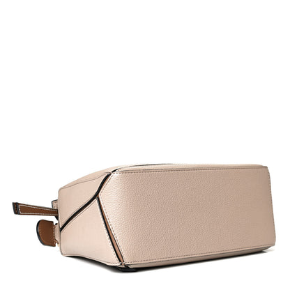 Loewe Grained Calfskin Small Puzzle Bag Sand Mink 6 of 17
