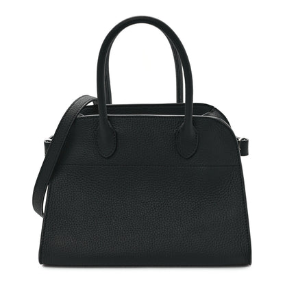 The Row Grained Calfskin Soft Margaux 10 Bag Black 1 of 9