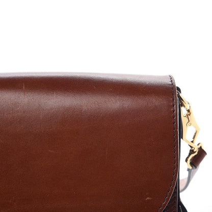 Burberry House Check Bridle Calfskin Small Abbott Crossbody Bag Tan 10 of 13