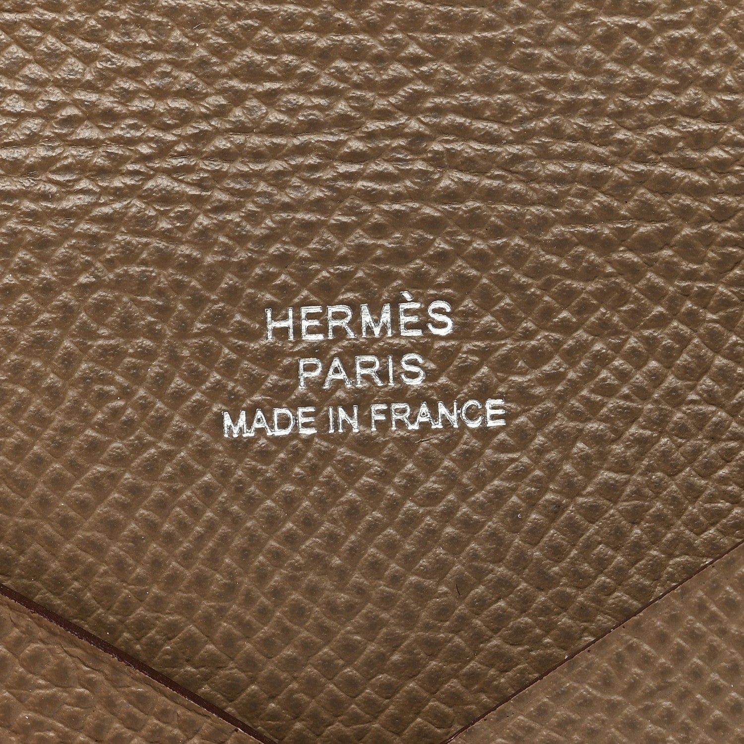 Hermes Epsom Calvi Card Case Etoupe 6 of 7