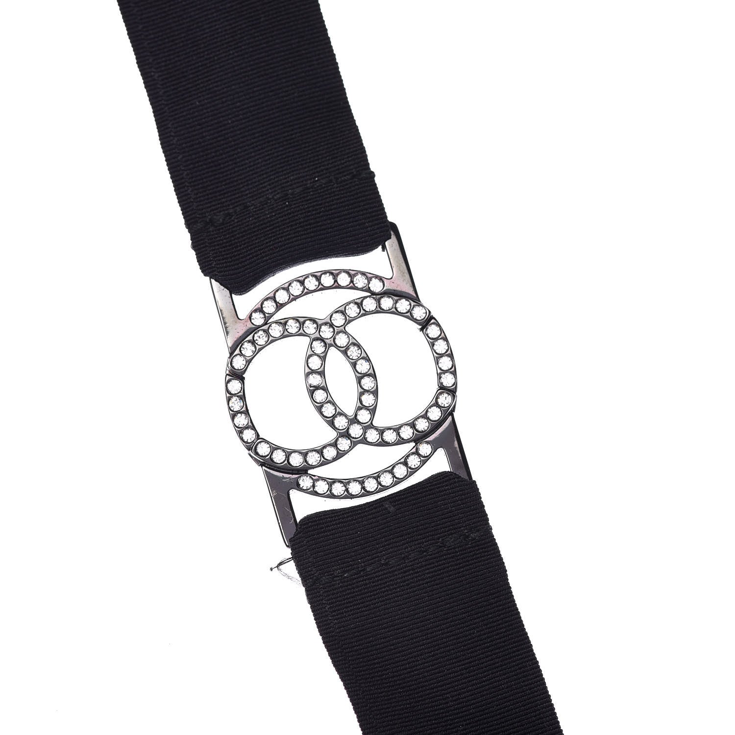 Chanel Crystal CC Emoji Robot Cat Lanyard Necklace Black Silver 4 of 6