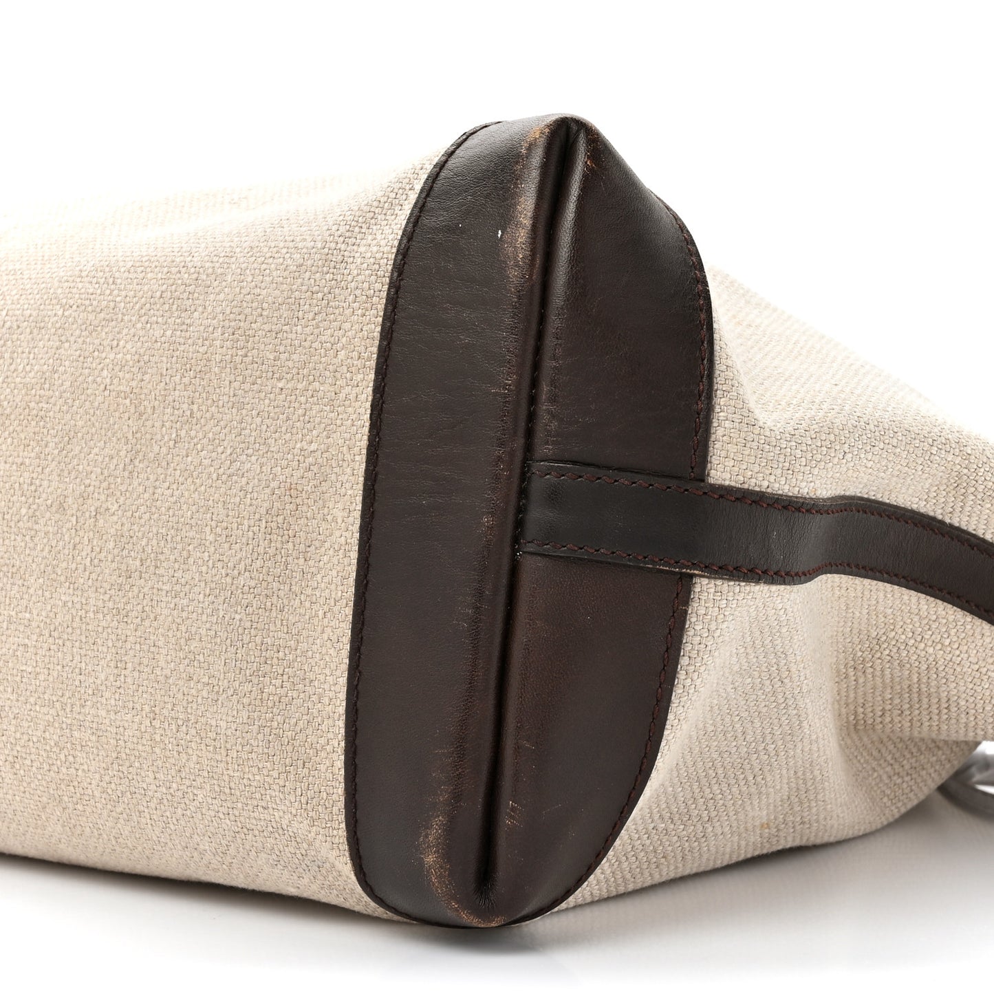 Linen Canvas Large Craft Logo Tote Brown