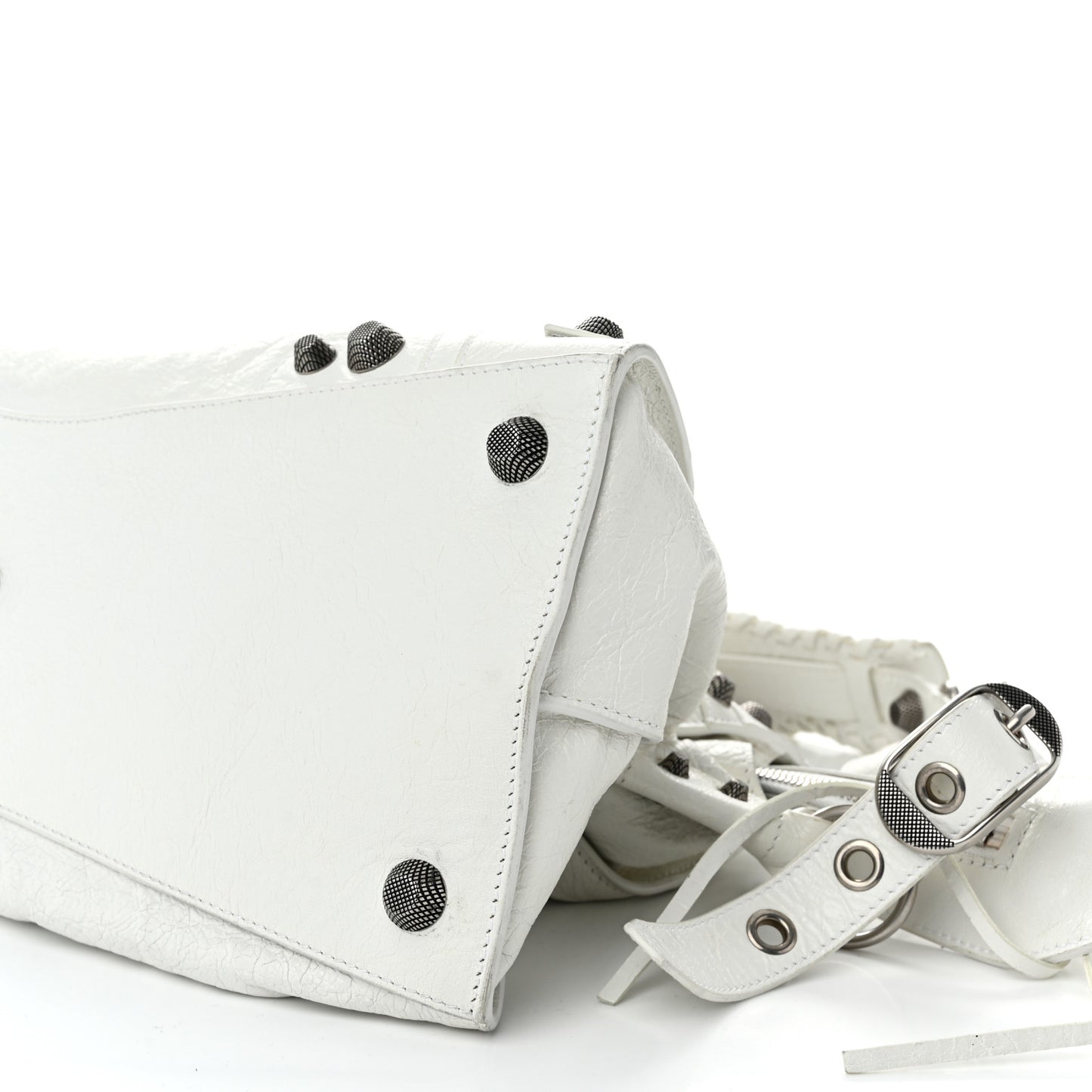 Agneau Arena Neo Cagole City Handbag Optic White