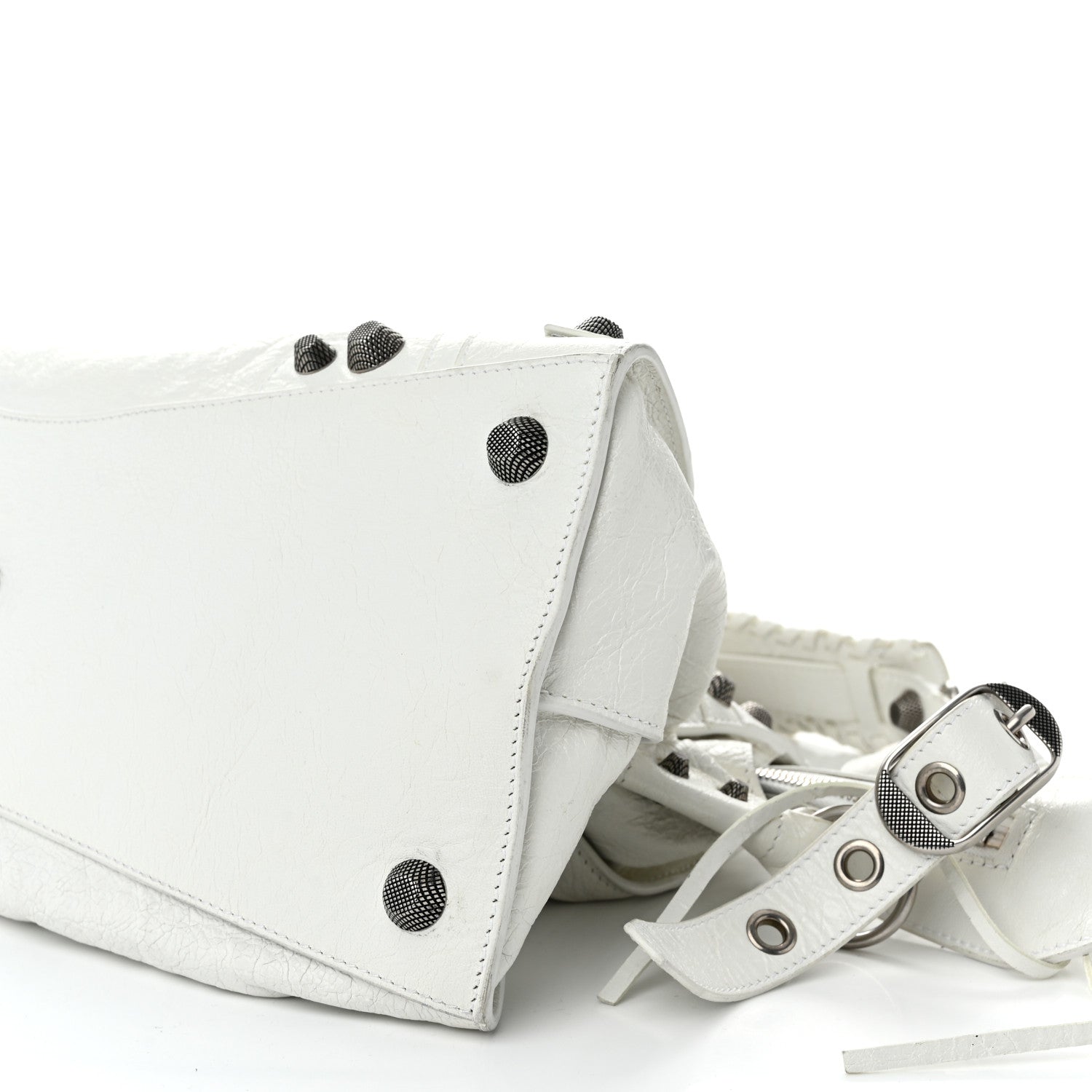 Balenciaga Agneau Arena Neo Cagole City Handbag Optic White 11 of 14