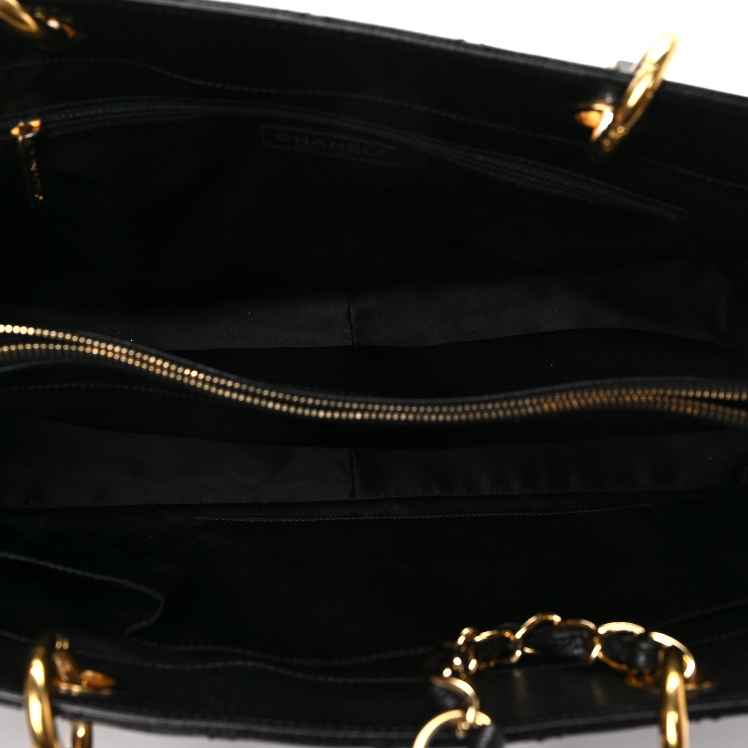 Chanel Caviar Quilted XL Grand Shopping Tote GST Black 5 of 8