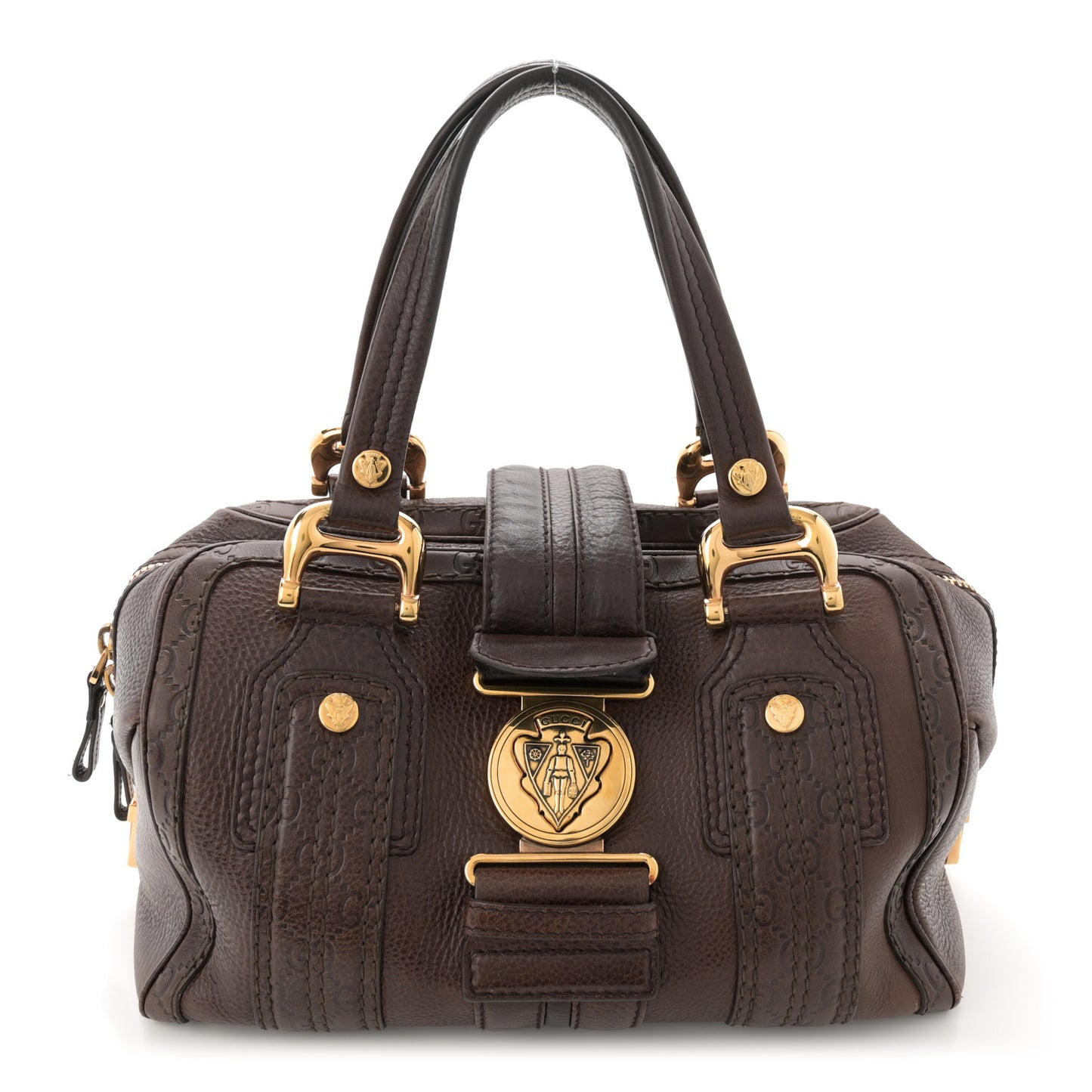 Guccissima Aviatrix Medium Boston Chocolate