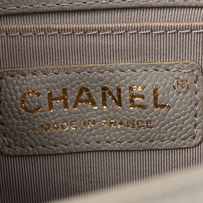 Chanel Caviar Quilted Small Boy Flap Light Grey 6 of 15