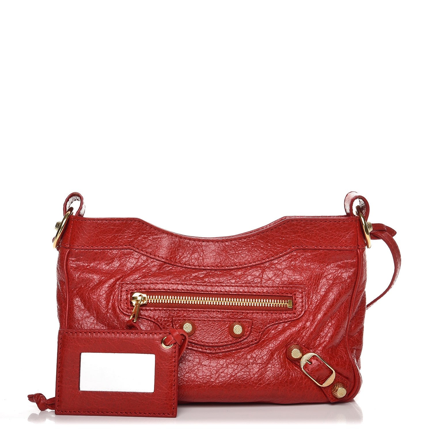Balenciaga Agneau Giant 12 Gold Hardware Hip Rouge Lipstick 1 of 7