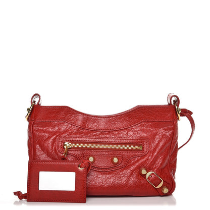 Balenciaga Agneau Giant 12 Gold Hardware Hip Rouge Lipstick 1 of 7