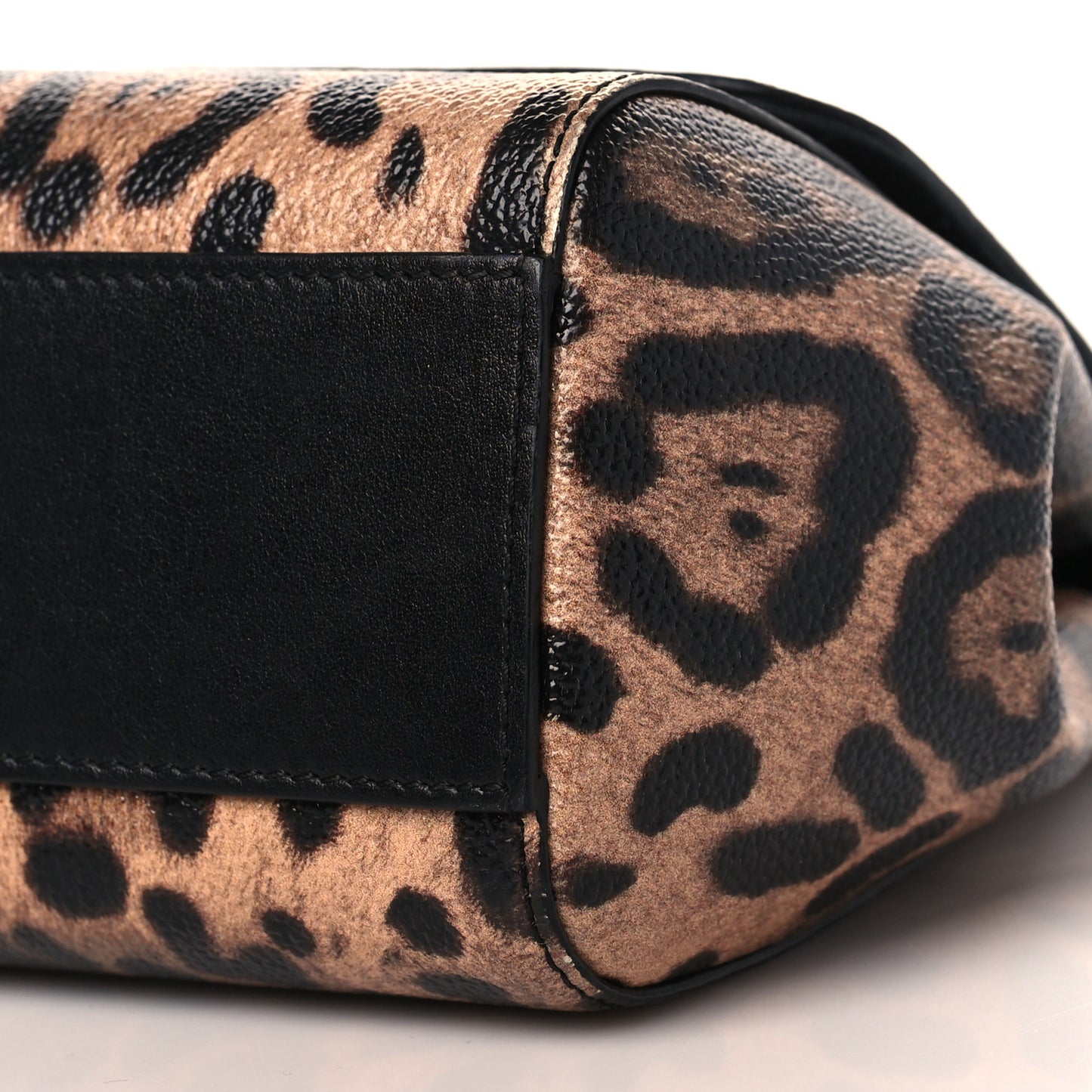 Dauphine Leopard Print Mini Miss Sicily Satchel Black