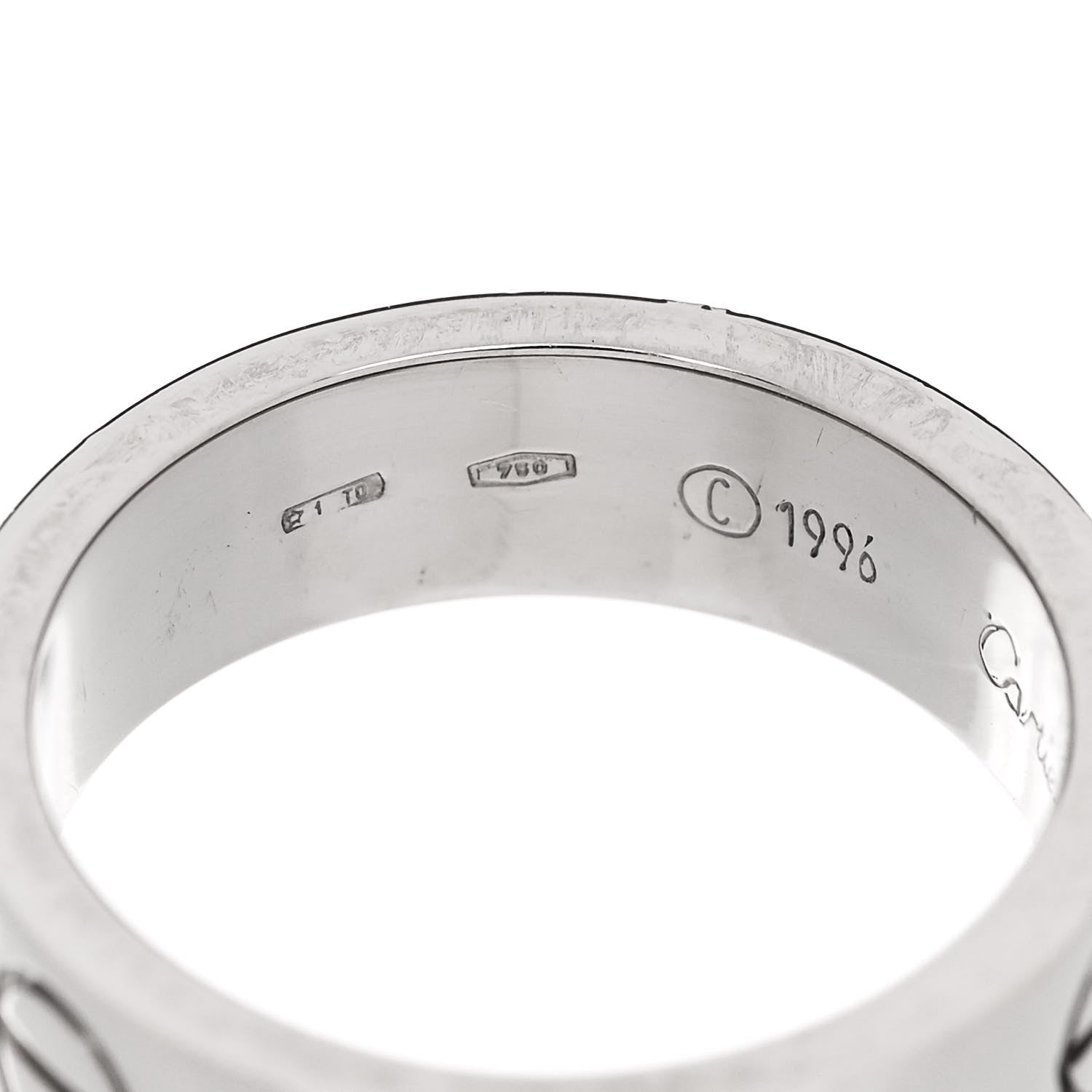 Cartier 18K White Gold 5.5mm LOVE Ring 50 5.25 4 of 6