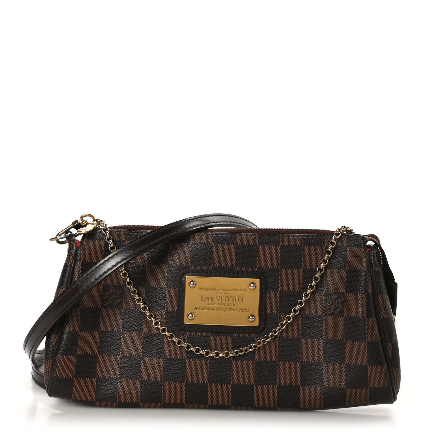 Louis Vuitton Damier Ebene Eva Clutch 1 of 9