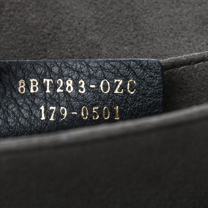 Fendi Vitello Liberty Scalloped Studded Kan I Shoulder Bag Carbone 11 of 13