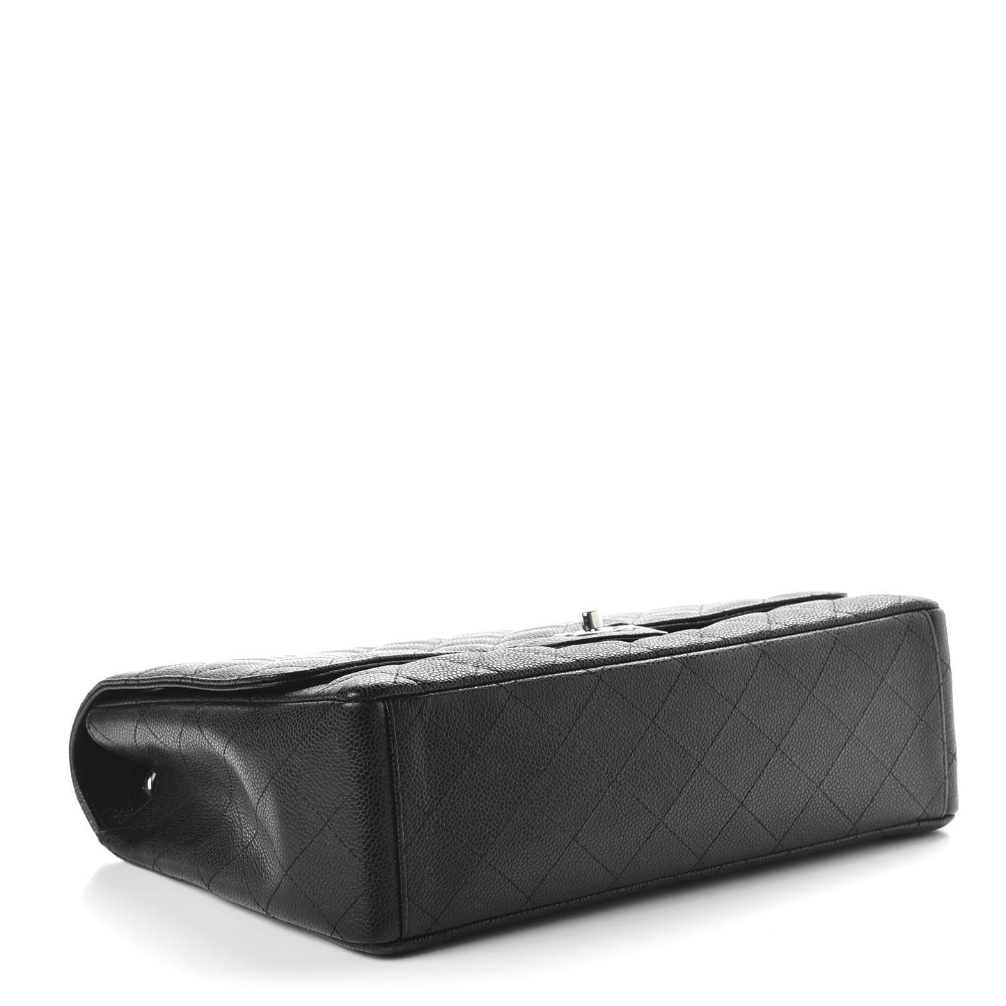 Caviar Quilted Maxi Single Flap Black