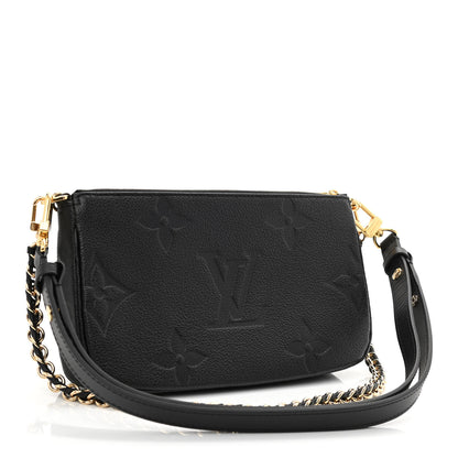 Louis Vuitton Empreinte Monogram Giant Multi Pochette Accessories Black 3 of 11