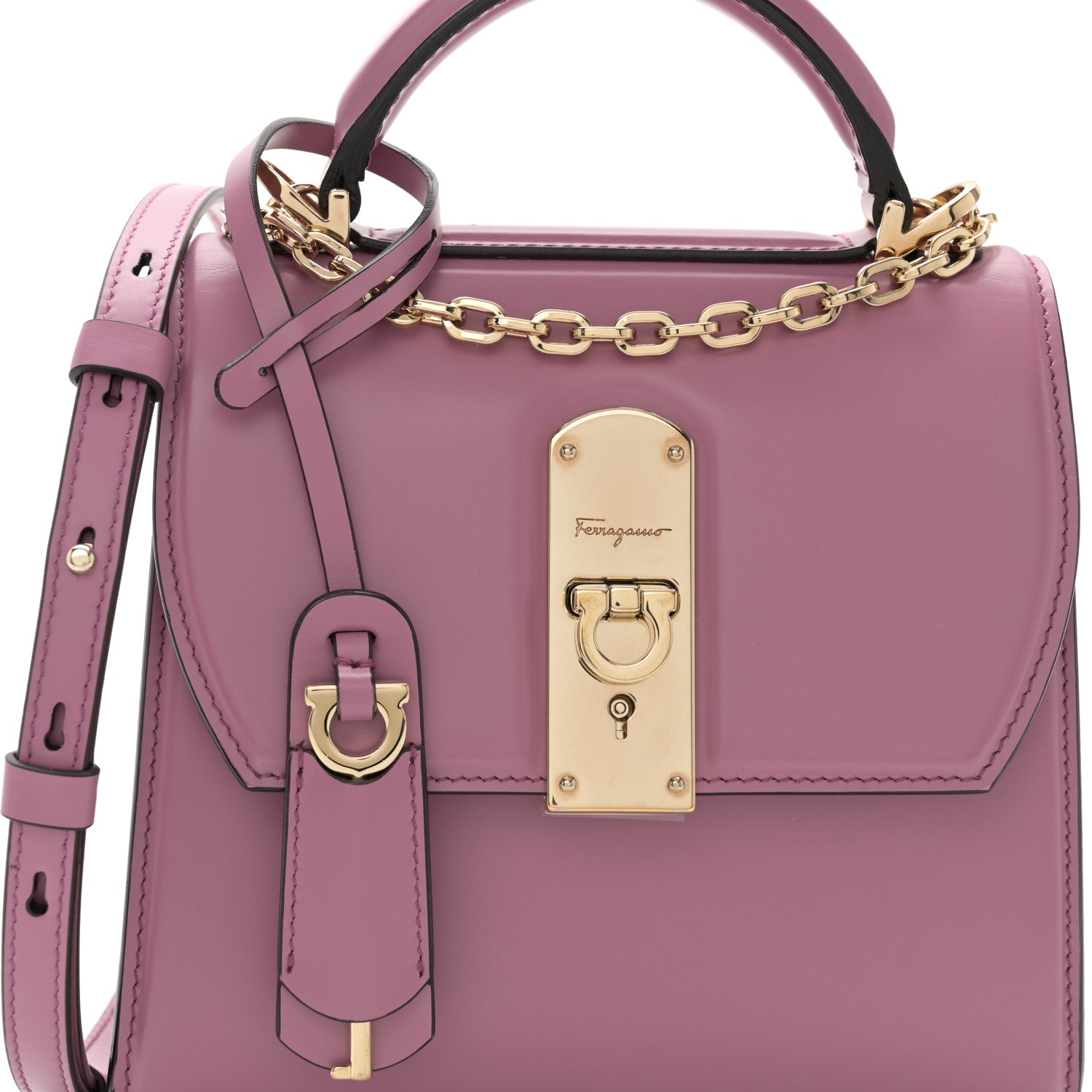 Salvatore Ferragamo Smooth Calfskin Small Boxyz 8 of 11