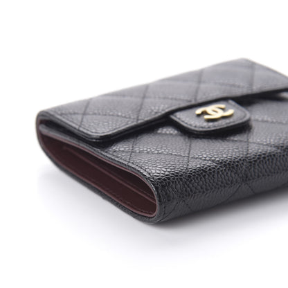 Chanel Caviar Quilted Compact Flap Wallet Black 6 of 10