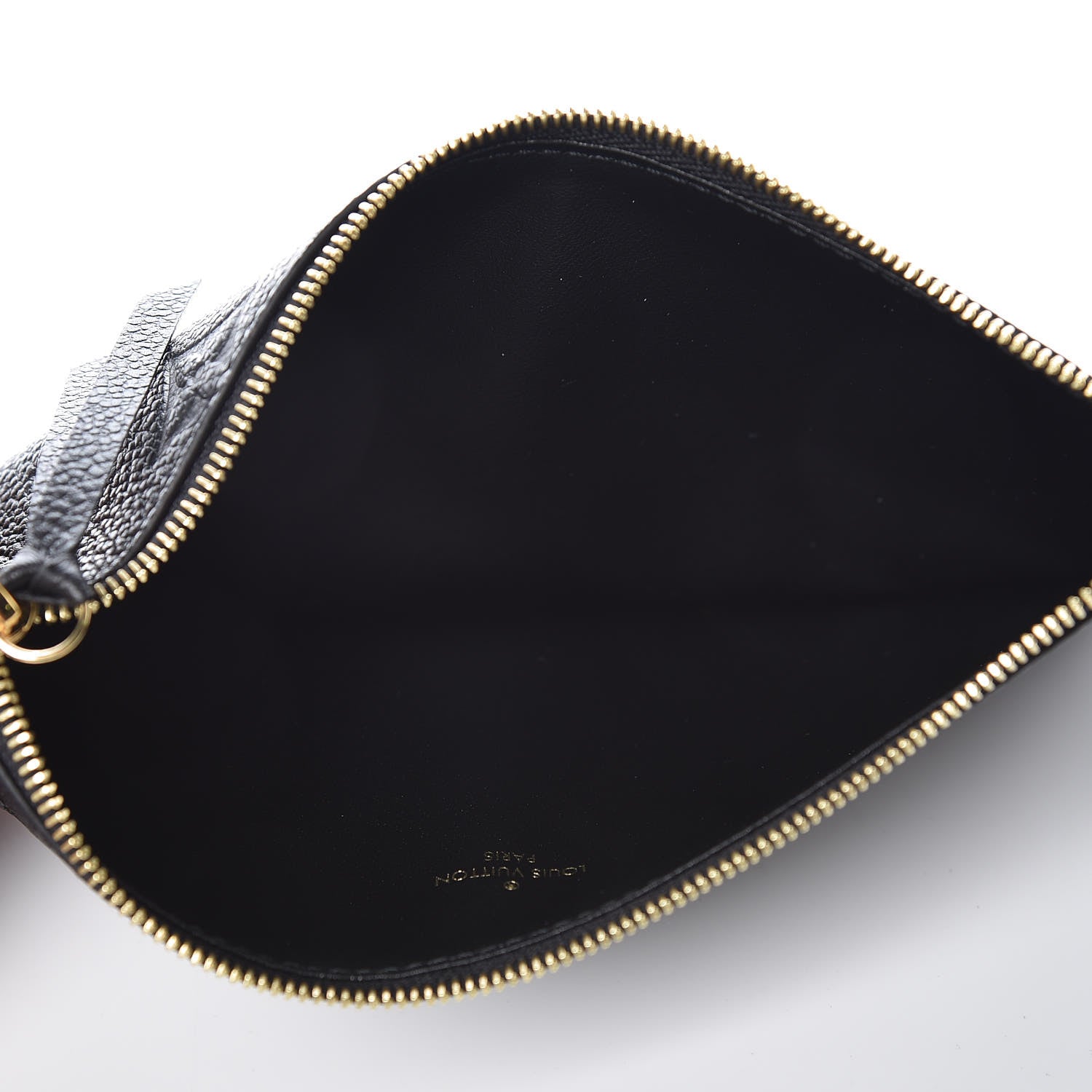 Louis Vuitton Empreinte Felicie Chain Wallet Zippered Insert Black 5 of 6