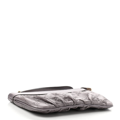Gucci Metallic Soft Guccissima Heart Wristlet Senanque 4 of 11