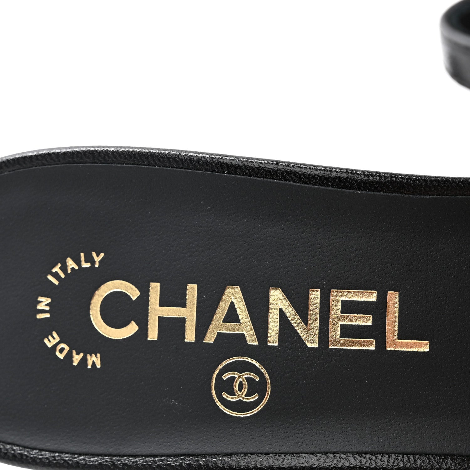 Chanel Goatskin Grosgrain Cap Toe CC Slingback Pumps 38.5 Black 6 of 10