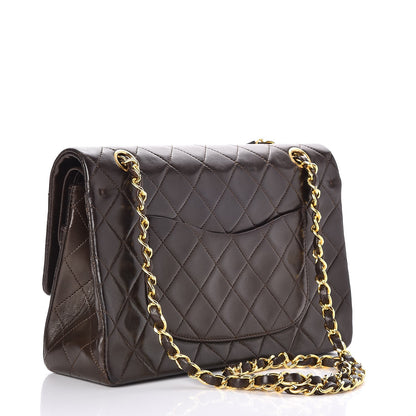 Chanel Lambskin Quilted Medium Double Flap Brown 4 of 9