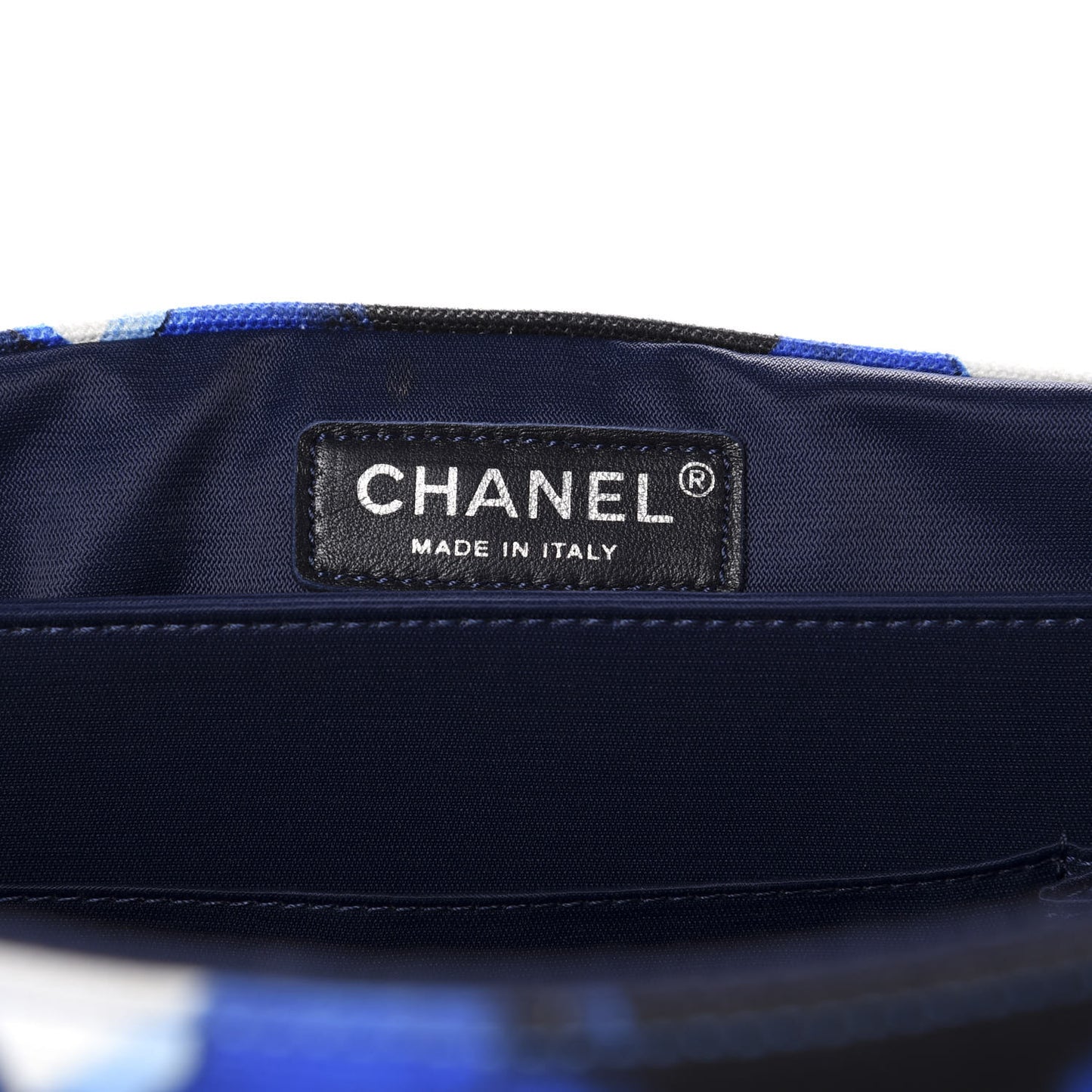 Canvas Printed XXL Airline Travel Flap Bag Black Blue White