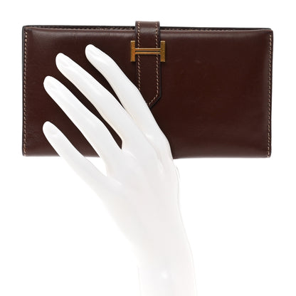 Hermes Box Bearn Gusset Wallet Havane 2 of 9
