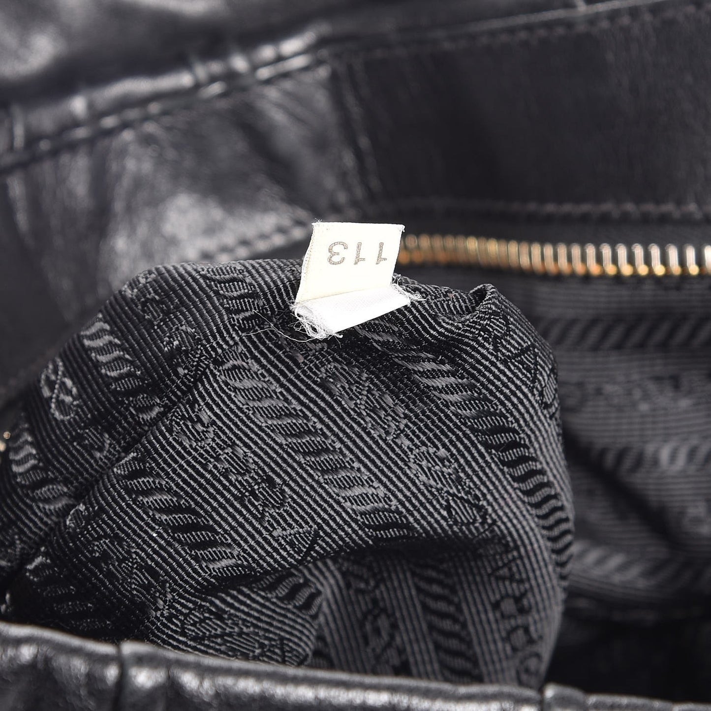 Nappa Dressy Gaufre Flap Bag Black
