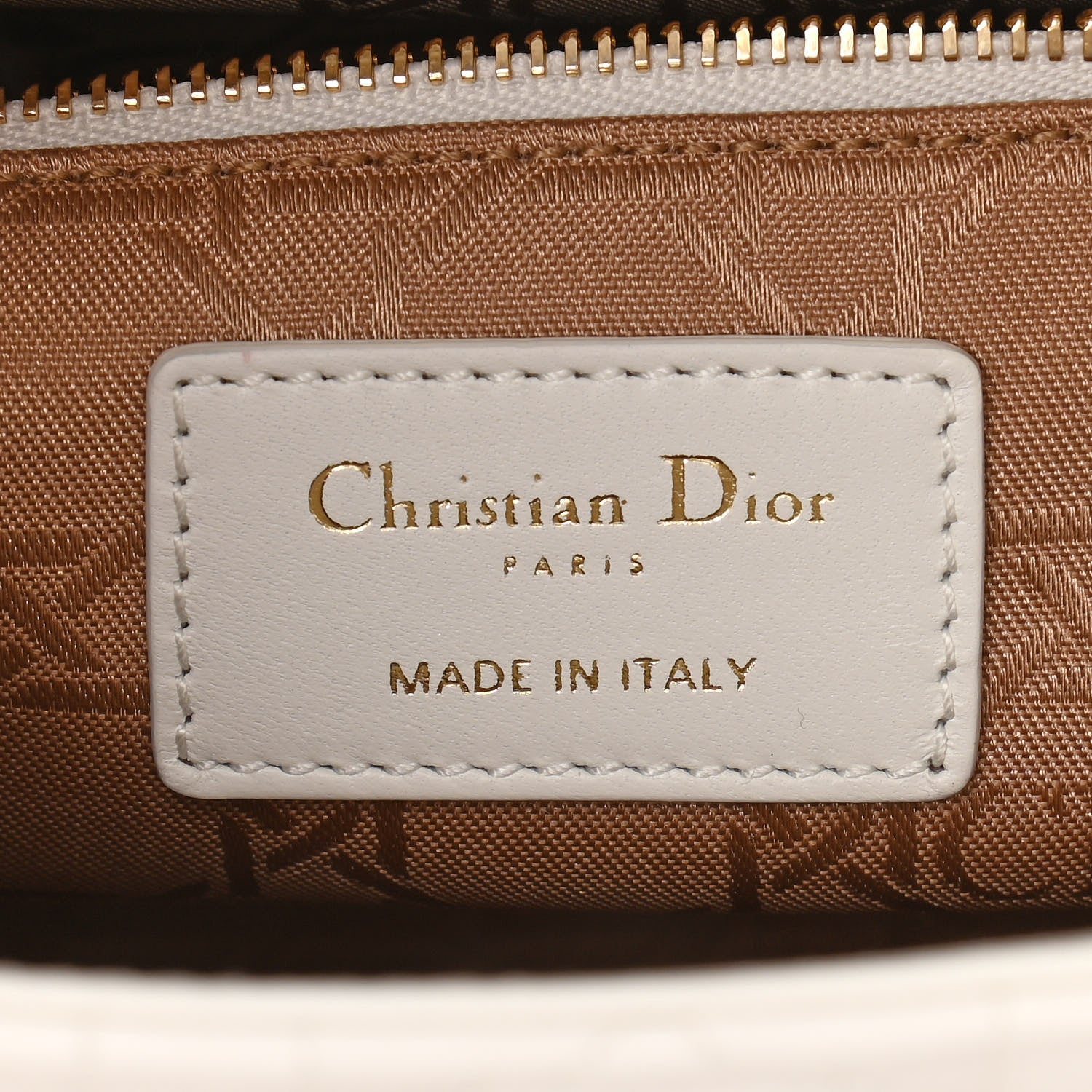 Christian Dior Lambskin Cannage Small My ABCDior Lady Dior White 6 of 11