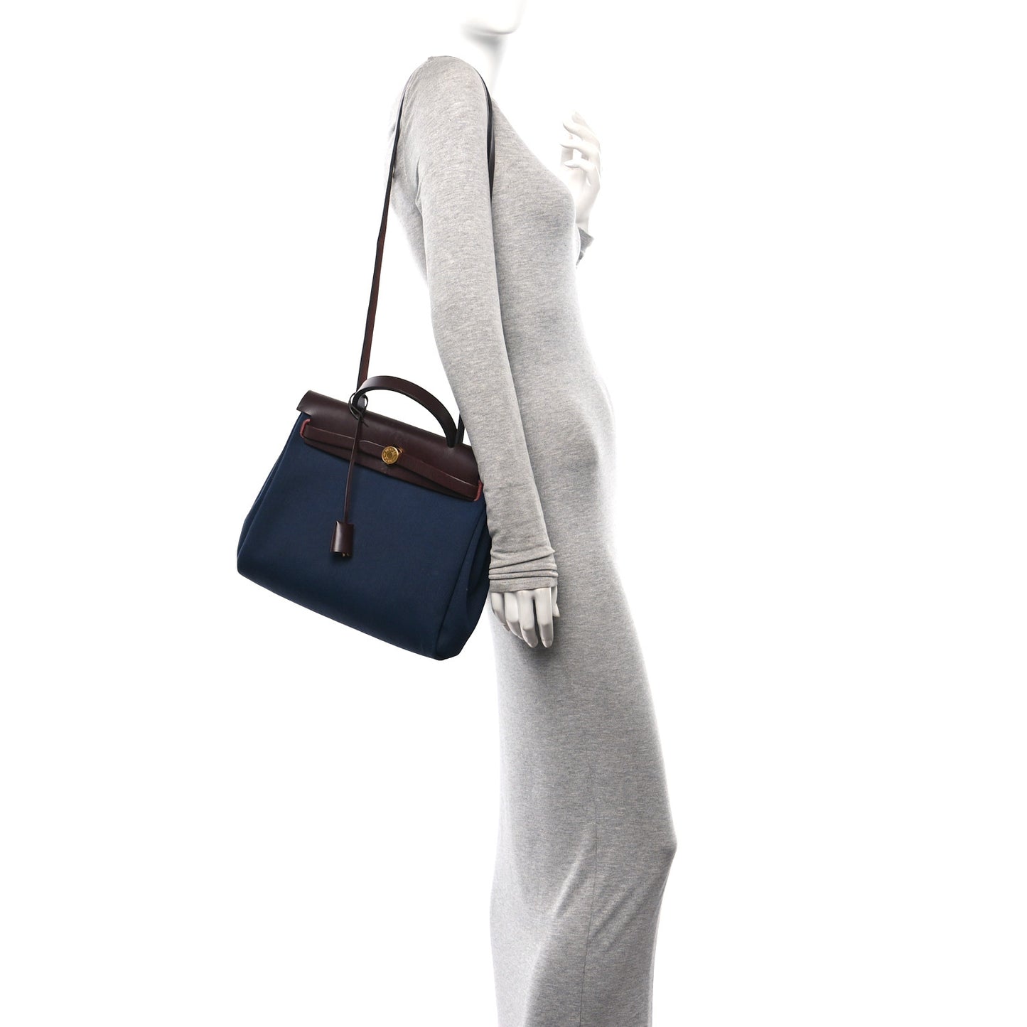 Toile Militaire Vache Hunter Herbag Zip Retourne 31 PM Rouge Sellier Bleu Marine