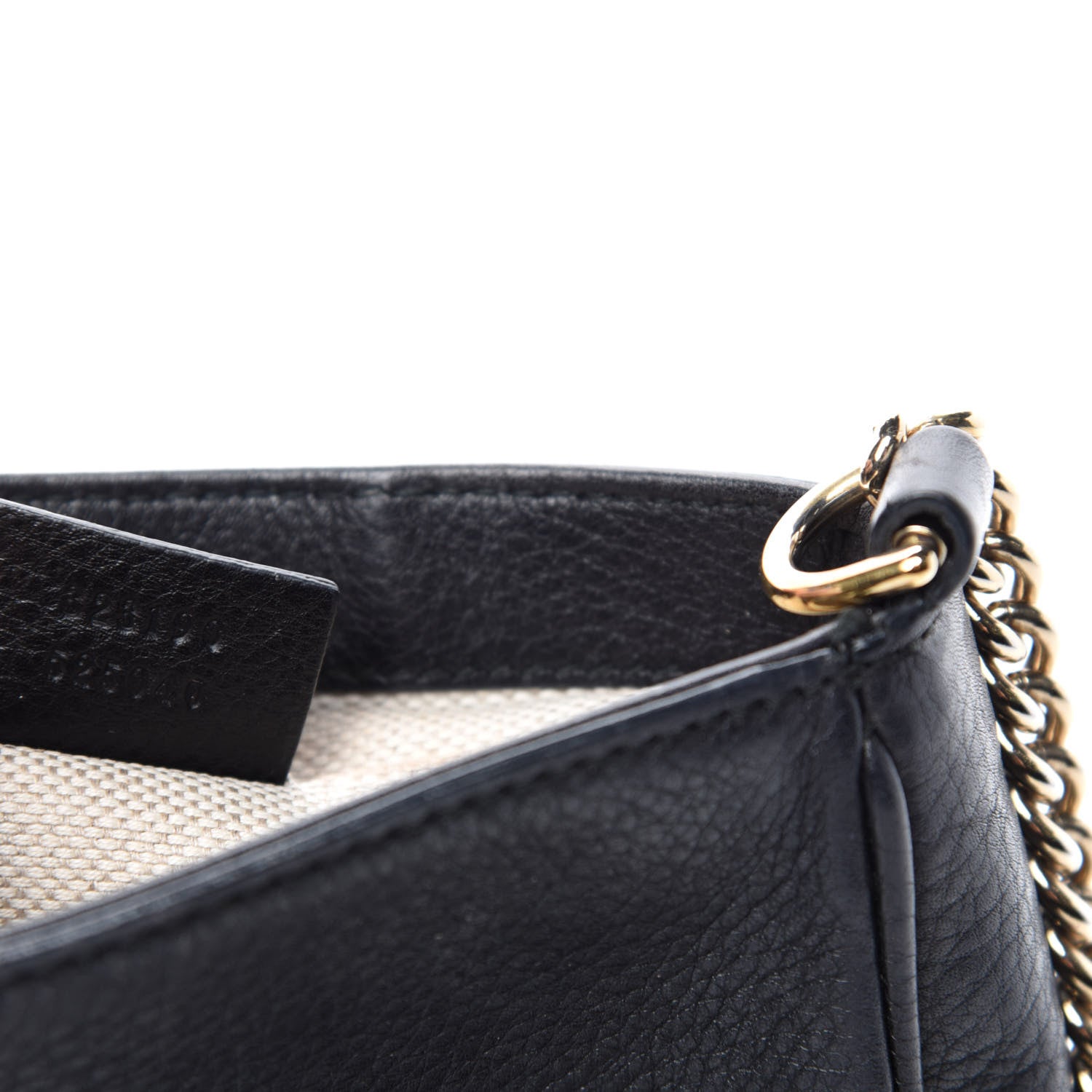Gucci Pebbled Calfskin Small Soho Flap Crossbody Black 11 of 12